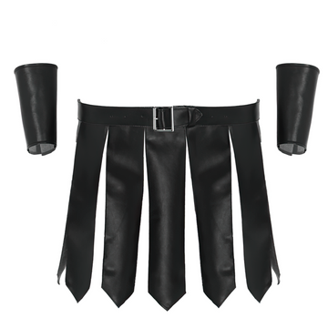 Black Male Sexy Roman Gladiator Costume / Gladiator Design Underwear Skirts With Belt - EVE's SECRETS